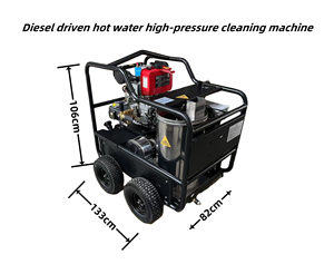 Nouvelle machine de nettoyage haute pression à eau chaude 4000 PSI 280 bars 15 CV pour le lavage de voitures en atelier - Product Image 5