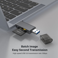 Fabrika kaynağı mini taşınabilir 5Gbps aktarım hızı kart okuyucu sopa usb 3.0 usb kart okuyucu kart okuyucu
