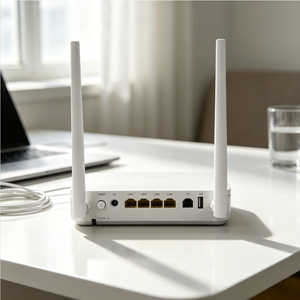 FTTH FTTB Broadband Modem HGU Bridge XPon Router 2.4G 5G Dualband Wifi5 AC1200 Fiber Optical 4 Port GEPon ONU - Product Image 1