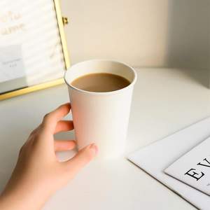 Taza <span class=keywords><strong>de</strong></span> Papel Kraft con impresión <span class=keywords><strong>de</strong></span> logotipo personalizado, taza <span class=keywords><strong>de</strong></span> papel <span class=keywords><strong>de</strong></span> café <span class=keywords><strong>de</strong></span> compra amigable con el medio ambiente - Product Image 5