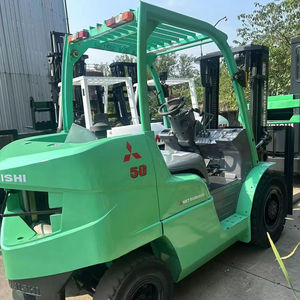 Montacargas Diésel Usado a Bajo Precio, Original Japonés Mitsubishi FD50, 5 Toneladas, Combustión Interna, Mástil de 3 Etapas, en Excelentes Condiciones - Product Image 1