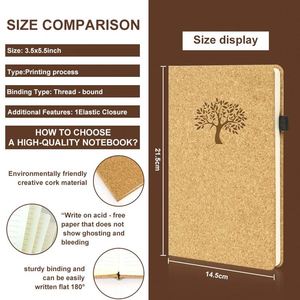 Promotional <b>Journals</b> With Ink-Blot Resistant Paper Custom Logo Available Student-Focused Leather <b>Notebooks</b> - Product Image 3