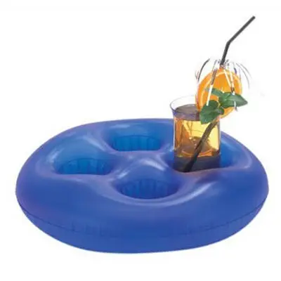 Wholesale inflatable pool float PVC inflatable cup holder floating drink holder