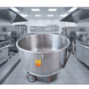 Mezcladora Espiral <span class=keywords><strong>de</strong></span> Alta Resistencia <span class=keywords><strong>con</strong></span> Elevación Eléctrica y Tazón Desmontable, Máquina para Mezclar Harina y <span class=keywords><strong>Levadura</strong></span> para Línea <span class=keywords><strong>de</strong></span> Producción <span class=keywords><strong>de</strong></span> Panadería - Product Image 4