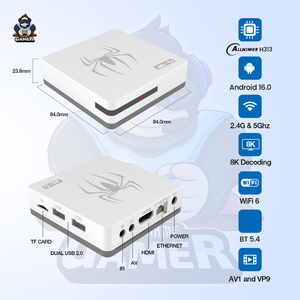 ZOKU G7-<span class=keywords><strong>5</strong></span> All winner H313 Prozessor Spiele konsole Dual-Betriebs system 2GB RAM 16GB ROM 8K HD 8K BT Sprach fernbedienung US-Stecker - Product Image 3