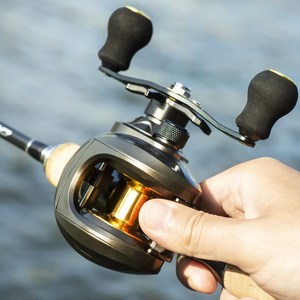 Carrete de Pesca CHILENT AK2000, 8 kg de Arrastre Máximo, Relación de Engranajes 7.2:1, Alta Velocidad, Carrete de Lanzamiento para Mano Izquierda o Derecha, Carrete de Baitcasting para Pesca, Gris Dorado - Product Image 2