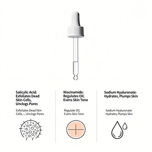 Sérum à 2% d'<span class=keywords><strong>acide</strong></span> <span class=keywords><strong>salicylique</strong></span> et de <span class=keywords><strong>niacinamide</strong></span> - <span class=keywords><strong>Acide</strong></span> hyaluronique, affinant les pores et exfoliant pour les peaux grasses sujettes à l'acné - Product Image 3