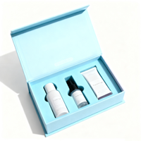 Boîte rigide personnalisable en carton avec fermeture magnétique écologique et recyclable, avec feuille d'or, pour l'emballage de cadeaux de beauté pour les cils et les soins de la peau