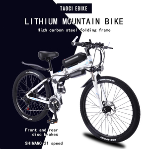 Vélo électrique à cadre pliable en acier au carbone, <span class=keywords><strong>prix</strong></span> fabricant, vélo de montagne 2025, 36V/350W, écran LED, vélo de montagne - Product Image 4