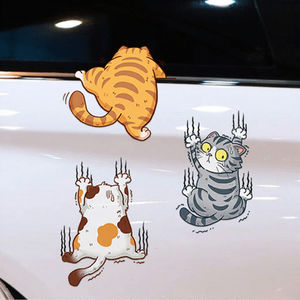 Pegatinas Divertidas de PVC para Carrocería, Calcomanía de Gato Adorable, Accesorio para Coche, Grosor de 0.5 Mil, Venta al por Mayor - Product Image 3