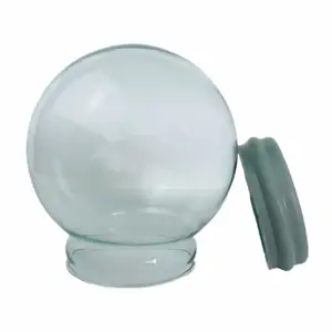Boule à neige en verre vide 120mm bricolage avec 120mm de diamètre en gros accessoires de boule à neige d'eau vide pour la décoration