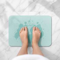 Tapis de bain en Diatomite brute absorbant l'eau pour salle de bain, Protection de l'environnement