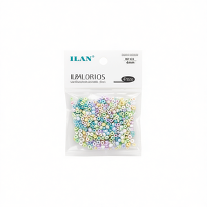Perline Multicolore Ilan da 4mm, 17g per Creazione di Gioielli - Product Image 1
