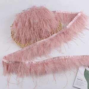 Plumes d'autruche colorées <span class=keywords><strong>de</strong></span> haute qualité <span class=keywords><strong>de</strong></span> 6/8 cm, bordure <span class=keywords><strong>de</strong></span> frange pour la décoration <span class=keywords><strong>de</strong></span> vêtements, cadeaux, bouquets, décoration intérieure, chambre à coucher - Product Image 5