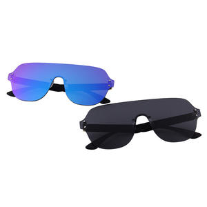 Nouvelles lunettes de soleil rétro à grande monture de style transfrontalier pour hommes, verres polarisés UV400 en PC, monture noire F1006, pour le cyclisme en extérieur - Product Image 3