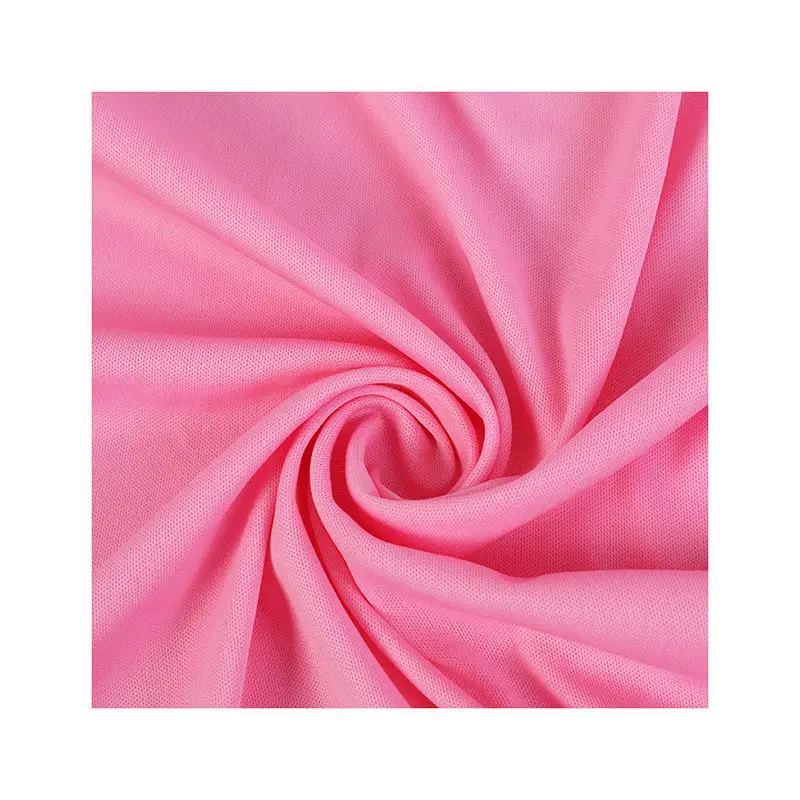 HX7260#Fabric wholesale no MOQ cheap 75D knitted 100% polyester plain fabric for heat transfer