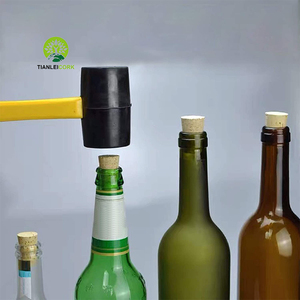 Bouchon conique en liège naturel en forme de T personnalisé bouchon de bouteille de bière en bois conique étanche pour la fabrication du vin bocaux à vis en métal - Product Image 4