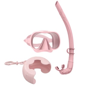 Palmes de plongée en silicone violettes écologiques avec <span class=keywords><strong>masque</strong></span> monoculaire <span class=keywords><strong>pour</strong></span> la plongée libre <span class=keywords><strong>et</strong></span> le <span class=keywords><strong>snorkeling</strong></span> professionnels (taille universelle) - Product Image 5