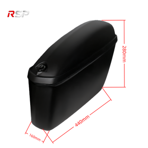 Maletas Laterales <span class=keywords><strong>para</strong></span> Motocicleta RSP K7, Maletas de ABS Rígidas, Alforjas, Par Izquierdo y Derecho Universales, 44x16x28cm, Sin Soporte - Product Image 2