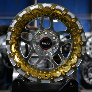 ล้อปลอมแปลง PJ beadlock ด้านหลังเป็นสีบรอนซ์ขัดเงา19 20สำหรับ Subaru WRX STI BRZ MAZDA RX7 <span class=keywords><strong>FD</strong></span> MX5 RX8 - Product Image 2