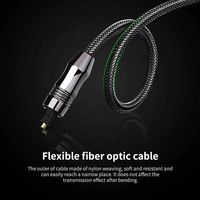 Câble Toslink vers Toslink Ultra Premium OD 6.0MM 0.5M 1M 1.5M 2M 3M 5M 10M 15M 20M 25M 30M Lecteur DVD Câble audio à fibre optique