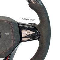 Volant de course personnalisé en fibre de carbone avec LED pour Volkswagen Golf 6 7 7.5 8 MK6 MK7 MK8 Polo GTI Jetta Passat Scirocco