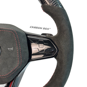 Volante Deportivo Personalizado <span class=keywords><strong>de</strong></span> Fibra <span class=keywords><strong>de</strong></span> Carbono con LED para Volkswagen Golf 6 7 7.5 8 MK6 MK7 MK8 Polo GTI <span class=keywords><strong>Jetta</strong></span> Passat Scirocco - Product Image 2