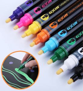 Stylo marqueur liquide à l'eau, effaceur à sec et humide, 18 couleurs, pour fenêtre, tissu, vous pouvez choisir, effaceur sec et humide, 18 mois, 400m - Product Image 2