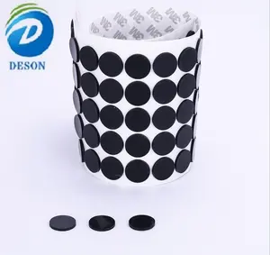 Deson rond logo imprimé anti-dérapant en caoutchouc de silicone souple pieds silicone moulé bande d'étanchéité bande de meuble rondelle