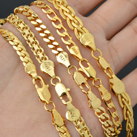 Vente en Gros Collier Chaîne Milanaise Tressée en Cuivre Plaqué Or 18 Carats 750 d'Italie Tendance pour Femme