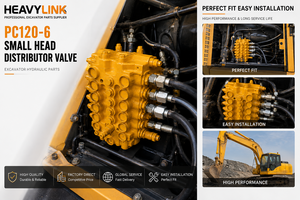 Válvula Distribuidora de Cabeza Pequeña HeavyLink PC120-6, Piezas Hidráulicas para Excavadora, Fabricación de Alta Precisión y Calidad - Product Image 3