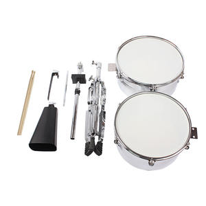 Timbales et clochettes en métal durables de qualité supérieure avec support, ensemble de tambours de <span class=keywords><strong>samba</strong></span> 13 pouces 14 pouces, <span class=keywords><strong>percussion</strong></span> latine - Product Image 5