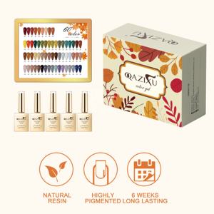 Gouden Fles Luxe Nail <span class=keywords><strong>Gel</strong></span> Set Custom Logo Doorweekt Uv <span class=keywords><strong>Gel</strong></span> Groothandel 60 Kleuren Mooie Kwaliteit Nagellak Set Voor Salon - Product Image 5