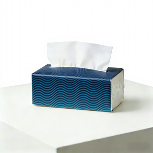 Mouchoirs en papier élégants personnalisés, mélange de pâtes douces, sans poussière, sans agent fluorescent, 16,5 g x 2 plis, 127 x 180 mm - Product Image 1