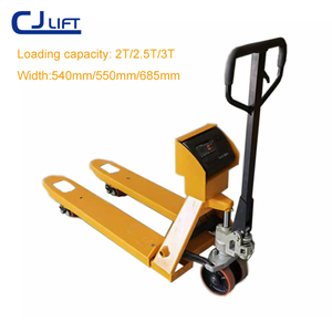 รถยกพาเลทแบบแมนนวล CJLIFT ขายดี พร้อมเครื่องชั่งน้ำหนัก รถยกพาเลท 3000 กก. - Product Image 2