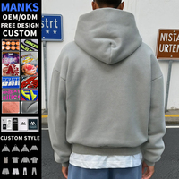 Sudadera con capucha de doble cremallera de alta calidad al por mayor para hombre, estilo urbano, diseño de logotipo personalizado, corte holgado y pesado, para hombre