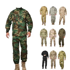 Customized Camouflage ACU Uniform - Tactical Combat Outfit Uniform Set In Camo Desert Navy Blue Black And Green