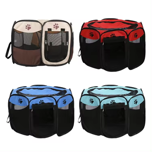 Sıcak satış Premium yumuşak taraflı taşınabilir katlanabilir taşıyıcı kedi köpek evi çadır Oxford bez çizilmeye dayanıklı katlanabilir evcil hayvan kafesi - Product Image 2