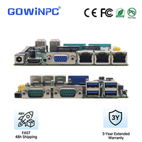 Carte mère industrielle GOWINPC GWADN1-D4-V10 Intel N100 3 LAN DDR4 DDR5 32 Go Win10 Win11 Linux PCBA Fabricant OEM