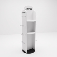Magasin de détail Présentoir rotatif multifonctionnel en bois haut de gamme pour chaussettes Présentoir à chaussures avec logo personnalisé