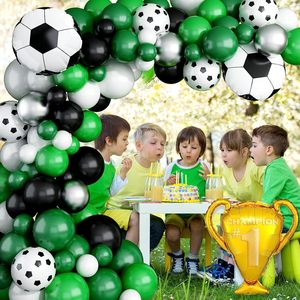Kit <span class=keywords><strong>de</strong></span> <span class=keywords><strong>Arco</strong></span> <span class=keywords><strong>de</strong></span> Globos <span class=keywords><strong>de</strong></span> Fútbol <span class=keywords><strong>para</strong></span> Niños, Kit <span class=keywords><strong>de</strong></span> <span class=keywords><strong>Arco</strong></span> <span class=keywords><strong>de</strong></span> Globos <span class=keywords><strong>de</strong></span> Fútbol Verde con Globos <span class=keywords><strong>de</strong></span> Látex Verde Oscuro, Negro, Blanco y Plateado Metálico - Product Image 6