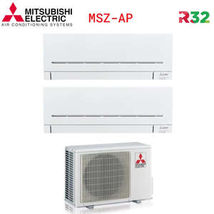 Mitsubishi Dual Split Inverter Aire Acondicionado AP Serie 9 + 15 con Wi-Fi de 2. 0 2. 1 Opcional Plus Modelo 9000 + 15000 - Product Image 1