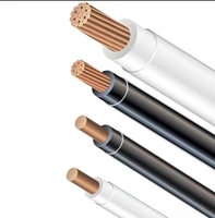 Cable Eléctrico de Construcción THHN de Cobre con Certificación UL83, Aislamiento de PVC de 600V, Revestimiento de Nailon, Trenzado, Directo de Fábrica