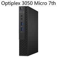 Mini-ordinateur de bureau Barebone Tiny Optiplex 3050 7e génération, propre, sans rayures, grade A, testé et fonctionnel