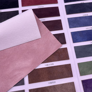 1.2MM doux lisse couleur unie Vegan daim PU Faux cuir synthétique rouleaux tissu pour bricolage sacs à main portefeuilles artisanat - Product Image 4