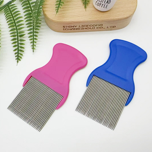 Chất lượng cao giá thấp thoải mái Grip không có biến dạng Fine-tooth lược cho Chí cho gàu loại bỏ Terminator Chí Lược - Product Image 1