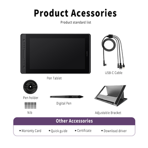 150% RGB diseño de arte nuevo <span class=keywords><strong>HUION</strong></span> <span class=keywords><strong>KAMVAS</strong></span> pro16 premium LCD diseño gráfico tableta pantalla táctil de pintura digital monitor - Product Image 6