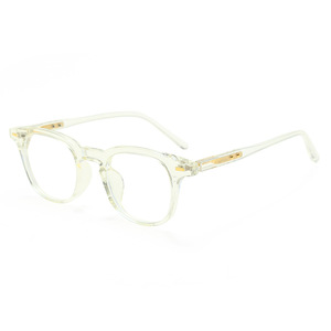 Nuevas gafas ópticas antiluz azul Retro Art Nine Small Square Wood Design TR90 La cara de los hombres y las mujeres se puede equipar miopía - Product Image 2