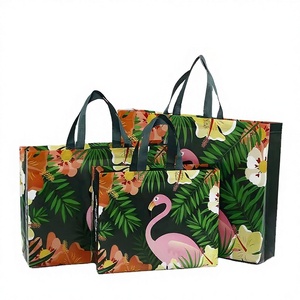 Sac fourre-tout réutilisable pour courses, avec logo personnalisé, laminé, non tissé, avec poignée en sangle PP, certifié ISO9001 et BSCI - Product Image 2