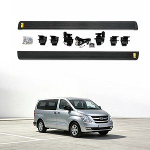 บันไดข้างไฟฟ้าแบบ OEM สำหรับ Hyundai H-1 ปี 2008-2021 แบบยืดหดอัตโนมัติ สีเงิน+ดำ อลูมิเนียมอัลลอยด์ สไตล์สปอร์ต - Product Image 1